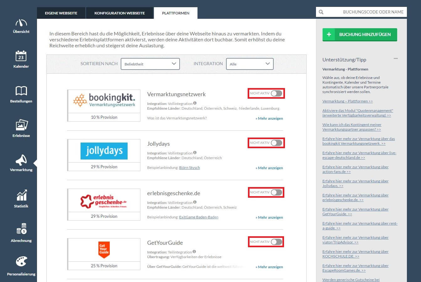 bookingkit-Überbuchungen verhindern-Buchungssystem-Kontingente-Vermarktungspartner