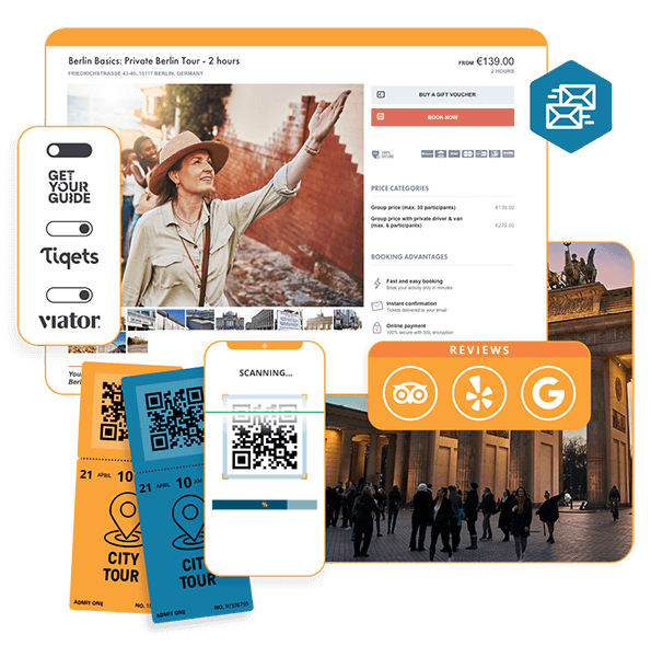 booking solution for walking and guided tours