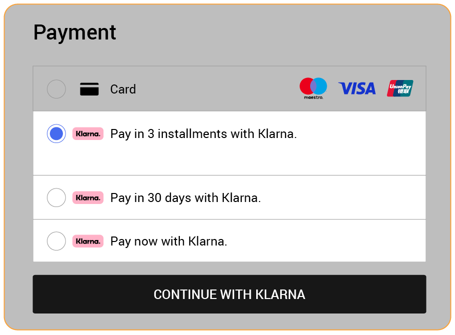 Klarna payments
