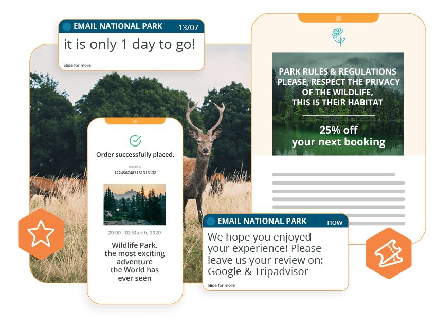 The booking system for National Parks, Wildlife Parks & Public Gardens